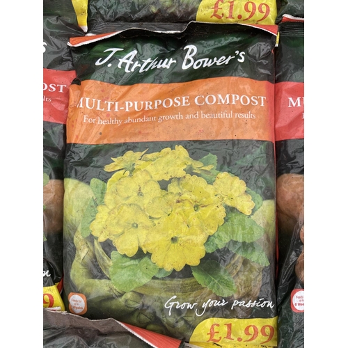 233 - TEN 2KG BAGS OF J ARTHUR BOWERS MULTI PURPOSE COMPOST NO VAT