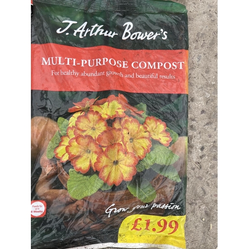 234 - TEN 2KG BAGS OF J ARTHUR BOWERS MULTI PURPOSE COMPOST NO VAT