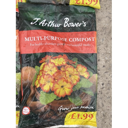 235 - TEN 2KG BAGS OF J ARTHUR BOWERS MULTI PURPOSE COMPOST NO VAT