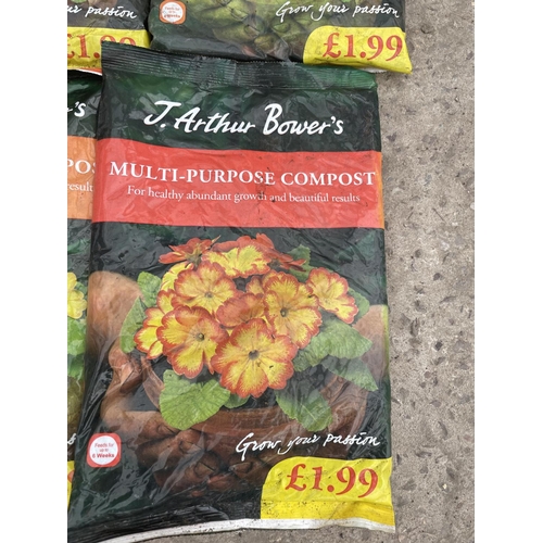 236 - TEN 2KG BAGS OF J ARTHUR BOWERS MULTI PURPOSE COMPOST NO VAT