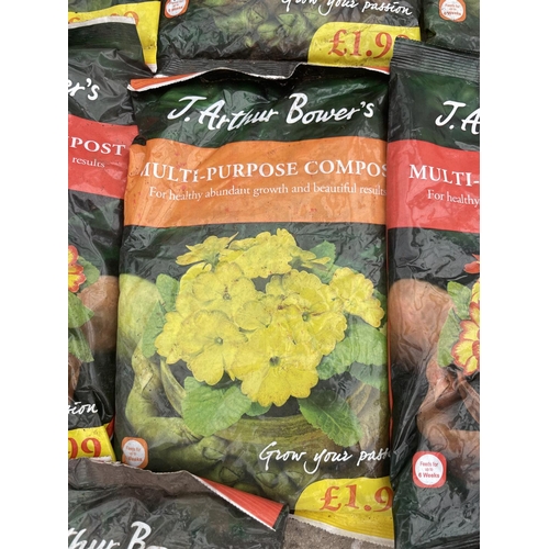 236 - TEN 2KG BAGS OF J ARTHUR BOWERS MULTI PURPOSE COMPOST NO VAT