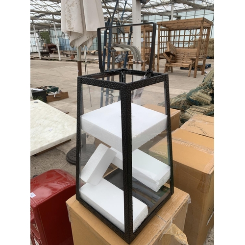 54 - TWO NEW LARGE LANTERNS NO VAT