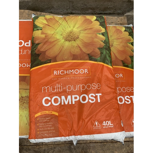 67 - FIVE BAGS OF RICHMOOR MULTI PURPOSE COMPOST 40L NO VAT