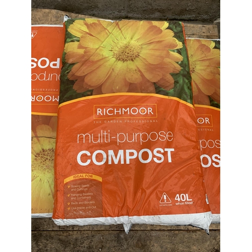 70 - FIVE BAGS OF RICHMOOR MULTI PURPOSE COMPOST 40L NO VAT