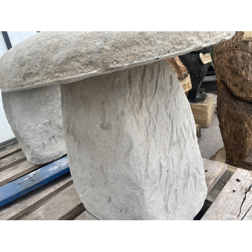 79 - A CONCRETE STADDLE STONE NO VAT