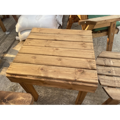 280 - TWO AS NEW, EX DISPLAY CHARLES TAYLOR GARDEN TABLES + VAT