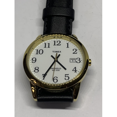 596 - A TIMES INDIGLO WRIST WATCH SEEN WORKING BUT NO WARRANTY