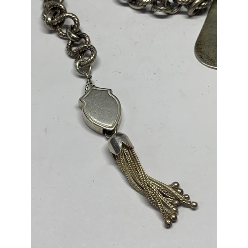 600 - A SILVER CHATELAINE