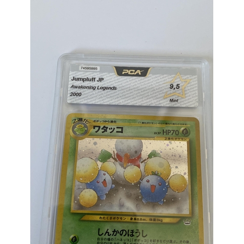 104 - A JAPANESE GRADED POKEMON CARD -JUMPLUFF AWAKENING LEGENDS - PCA GRADE - 9.5