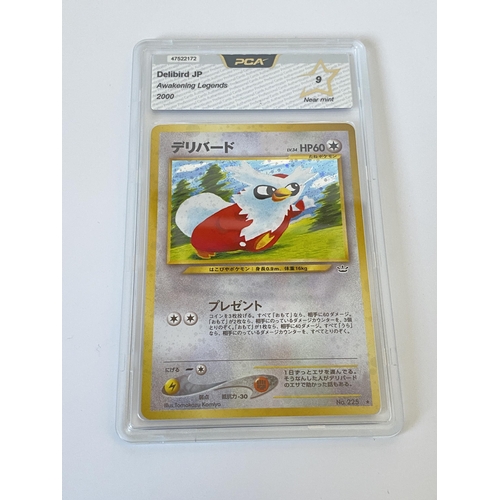 106 - A JAPANESE GRADED POKEMON CARD -DELIBIRD AWAKENING LEGENDS - PCA GRADE - 9