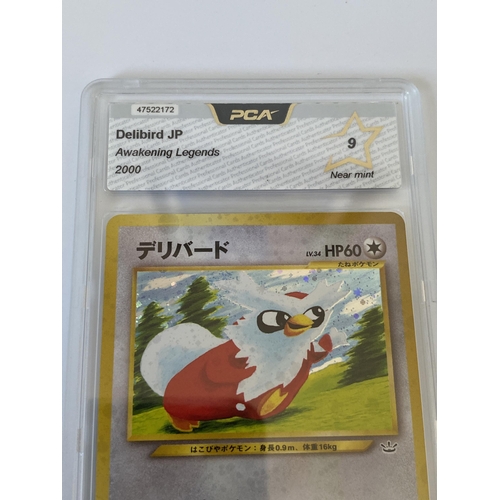 106 - A JAPANESE GRADED POKEMON CARD -DELIBIRD AWAKENING LEGENDS - PCA GRADE - 9