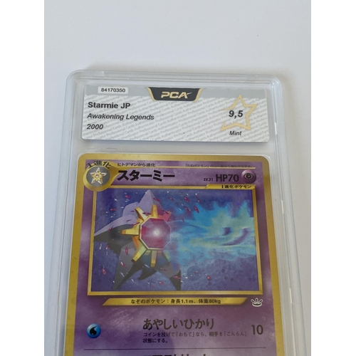 115 - A JAPANESE GRADED POKEMON CARD -STARMIE AWAKENING LEGENDS - PCA GRADE - 9.5