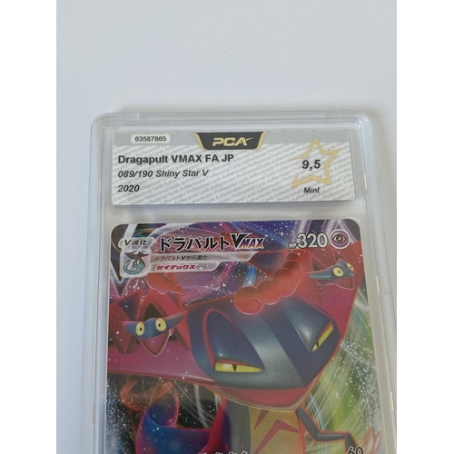 121 - A JAPANESE GRADED POKEMON CARD -DRAGAPULT VMAX FA089/190 SHINY STAR V - PCA GRADE - 9.5