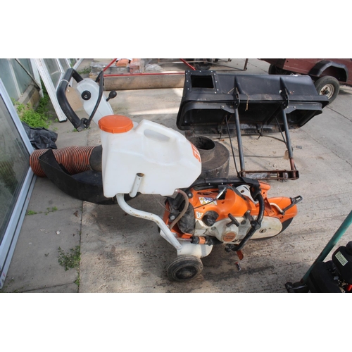 104 - STIHL 410 DISC CUTTER WITH WATER FEEDER  NO VAT