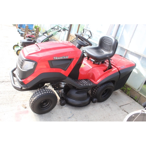 132 - MOUNTFIELD 2040 H RIDE ON LAWN MOWER NEW BATTERY FULL SERVICE KEY IN THE PAY OFFICE NO VAT