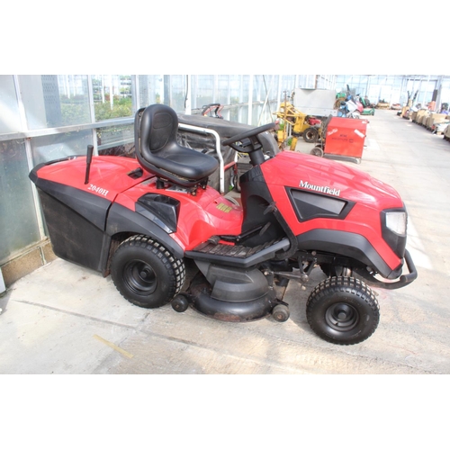 132 - MOUNTFIELD 2040 H RIDE ON LAWN MOWER NEW BATTERY FULL SERVICE KEY IN THE PAY OFFICE NO VAT