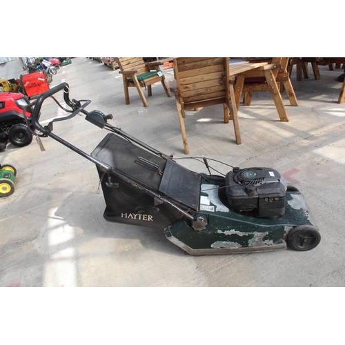 133 - HAYTER HARRIER 48 LAWN MOWER  IN WORKING CONDITION NO VAT