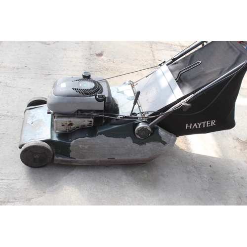 133 - HAYTER HARRIER 48 LAWN MOWER  IN WORKING CONDITION NO VAT