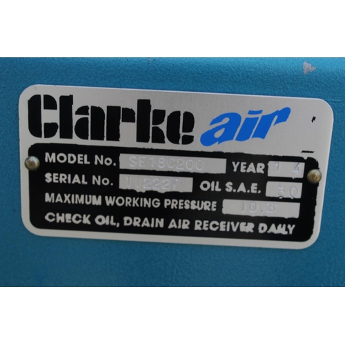 150 - CLARKE AIR INDUSTRIAL COMPRESSOR  NO VAT