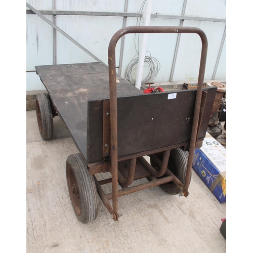 16 - A 4 WHEEL TROLLEY  NO VAT