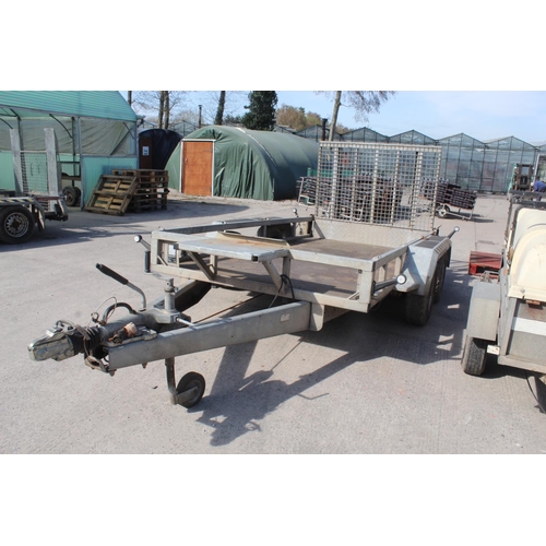 213 - A NUGENT TWIN AXLE PLANT TRAILER 10'3