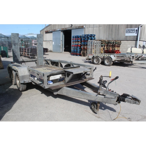 214 - A NUGENT TWIN AXLE  PLANT TRAILER 9'2