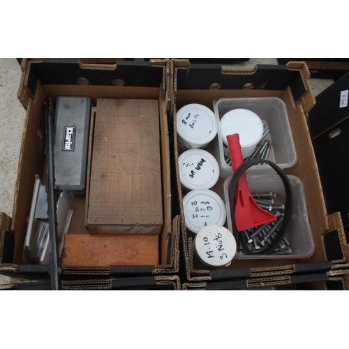 28 - 4 BOXES OF VAROIUS TOOLS INCLUDING WOODEN PLANE, CLARKES SCREWDRIVER SET ETC  NO VAT