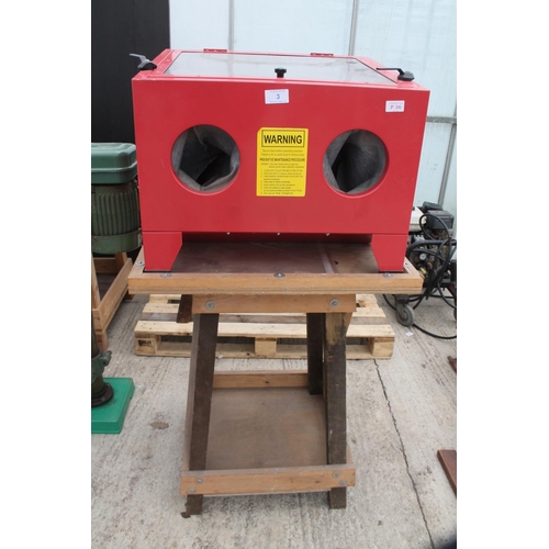 3 - A SANDBLASTING CABINET   NO VAT