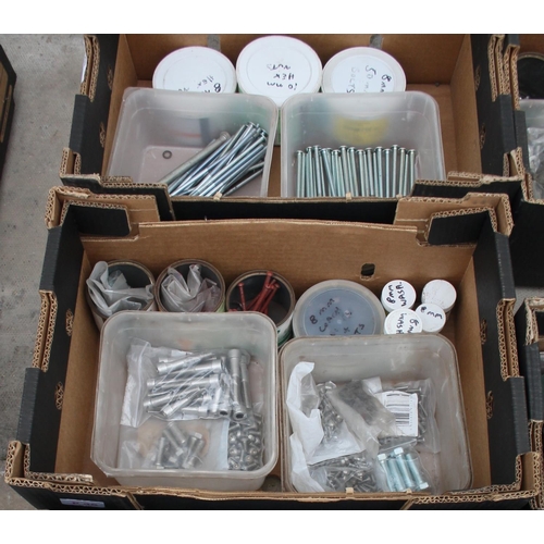 30 - 3 BOXES OF VARIOUS TOOLS INCLUDING GRINDING DISCS, NUTS AND BOLTS ETC  NO VAT