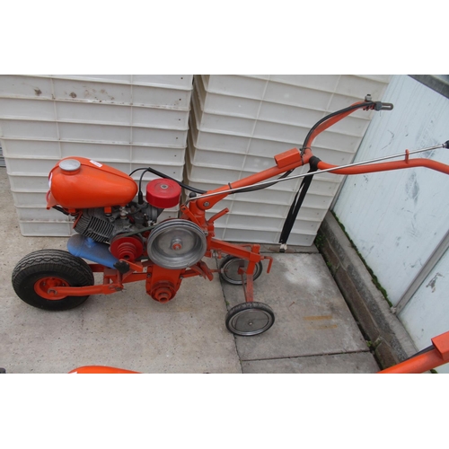 47 - GARDEN ROTAVATOR WITH SPARES (NO MAKE OR MODEL)  NO VAT