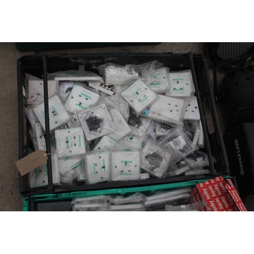 59 - 4 BOXES OF ELECTRICAL SWITCHES   NO VAT