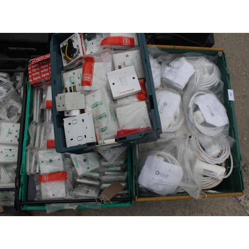 59 - 4 BOXES OF ELECTRICAL SWITCHES   NO VAT