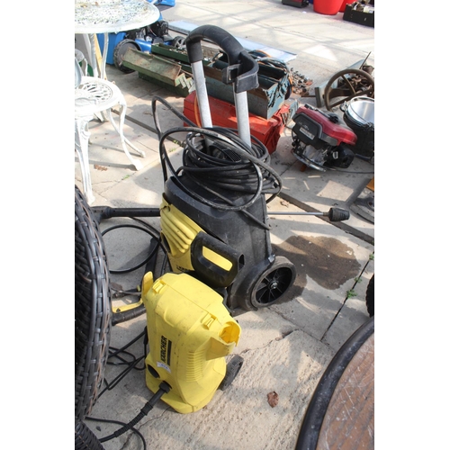 2 KARCHER POWER WASHERS NO VAT