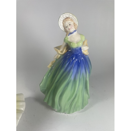 717 - A ROYAL DOULTON LADY FIGURES - NINETTE HN2379 & JANE HN3260