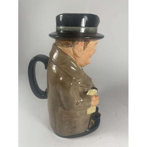 724 - A ROYAL DOULTON WINSTON CHURCHILL TOBY JUG