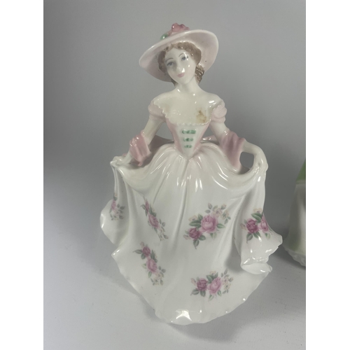 738 - TWO ROYAL WORCESTER FIGURES - SWEET HOLLY & FURTHER LIMITED EDITION FIGURE