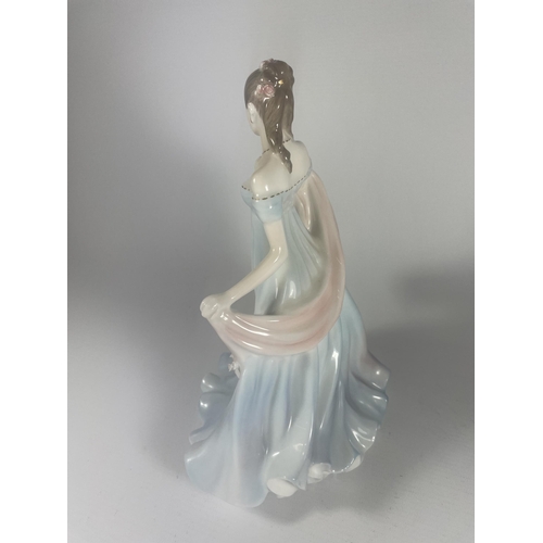 741 - A ROYAL WORCESTER WITH ALL MY HEART LADY FIGURE