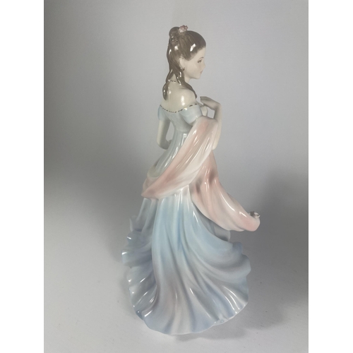 741 - A ROYAL WORCESTER WITH ALL MY HEART LADY FIGURE