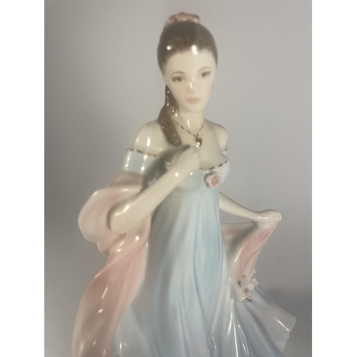 741 - A ROYAL WORCESTER WITH ALL MY HEART LADY FIGURE