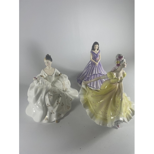 772 - A GROUP OF THREE ROYAL DOULTON LADY FIGURES - A SPECIAL FRIEND, NINETTE & MY LOVE (A/F)