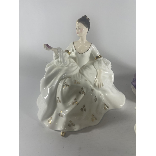 772 - A GROUP OF THREE ROYAL DOULTON LADY FIGURES - A SPECIAL FRIEND, NINETTE & MY LOVE (A/F)