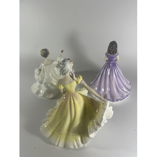 772 - A GROUP OF THREE ROYAL DOULTON LADY FIGURES - A SPECIAL FRIEND, NINETTE & MY LOVE (A/F)