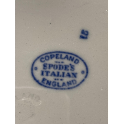 27 - A LARGE COLLECTION OF COPELAND SPODE ITALIAN PATTERN BLUE AND WHITE DINNER WARES TO INCLUDE GRAVY BO... 