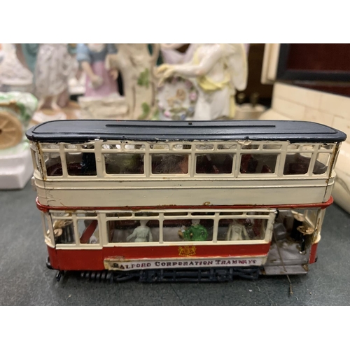 162 - A VINTAGE TENSHENDO MODEL KIT TRAM