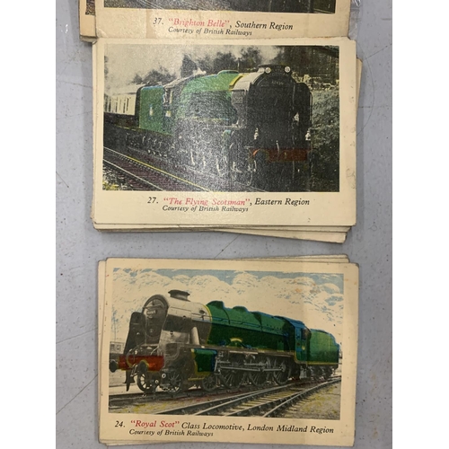 178 - A QUANTITY OF A & BC GUM RAILWAY CARDS