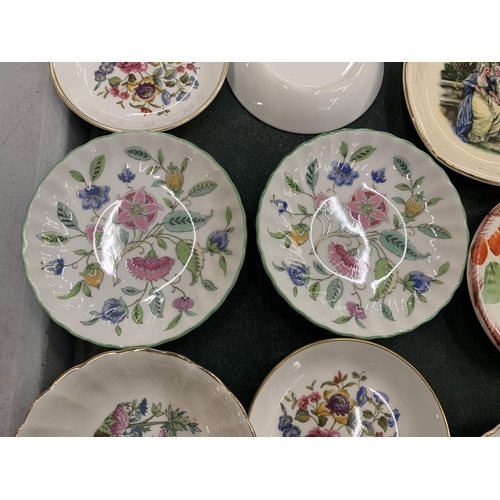 268 - A LARGE QUANTITY OF CHINA TRINKET DISHES AND PIN TRAYS TO INCLUDE ROYAL WORCESTER, MINTON, SPODE, AY... 