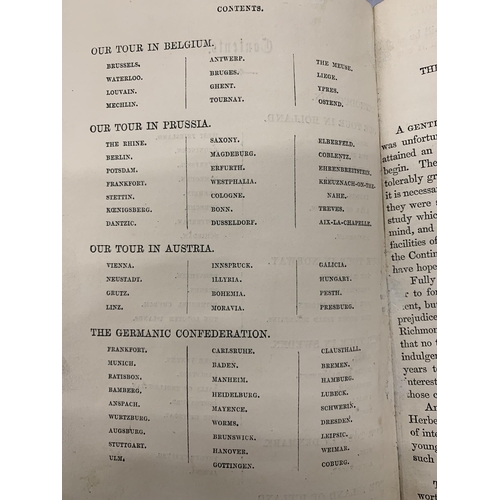 282 - AN 1860'S BOOK 'RICHMOND'S TOUR IN EUROPE'