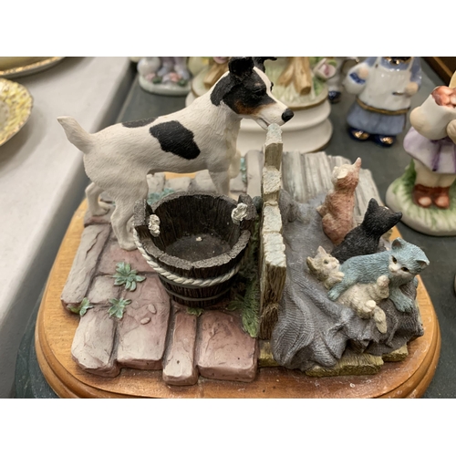 287 - A QUANTITY OF CERAMIC ITEMS TO INCLUDE HORSES, FIGURES, ETC - SOME A/F