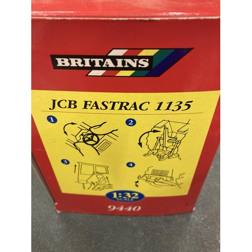 840 - A BOXED BRITAINS FARM MODEL JCB FASTRAC 1135 SCALE 1:32