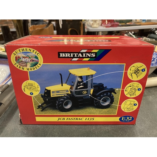 840 - A BOXED BRITAINS FARM MODEL JCB FASTRAC 1135 SCALE 1:32